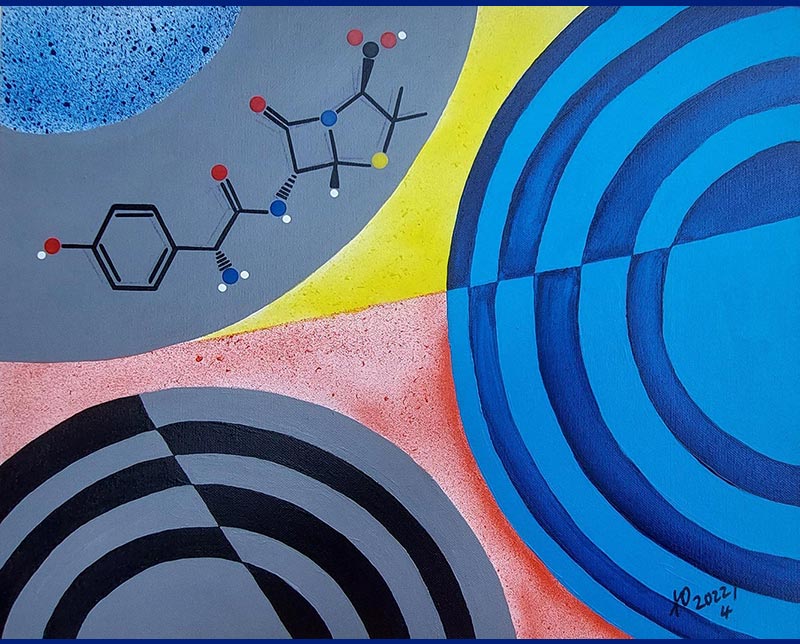 Amoxicillin Acryl (40 × 50 cm) TO2022/4 